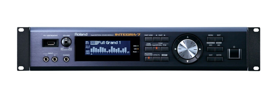 Синтезаторный модуль Roland Integra-7, синий